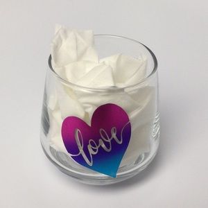 Valentine Love Shot glass 3.25oz